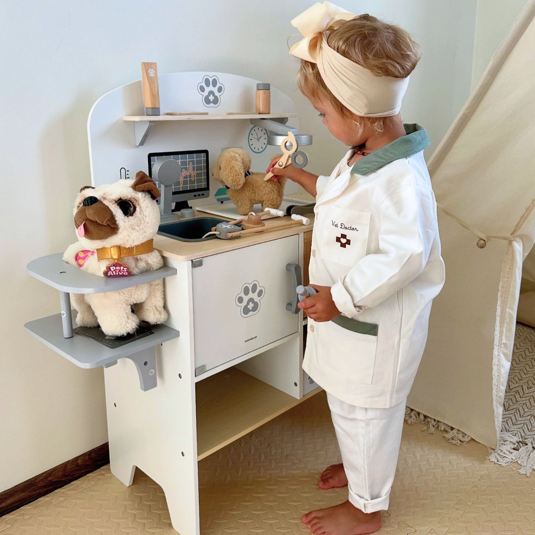 Hôpital pour animaux - set en bois