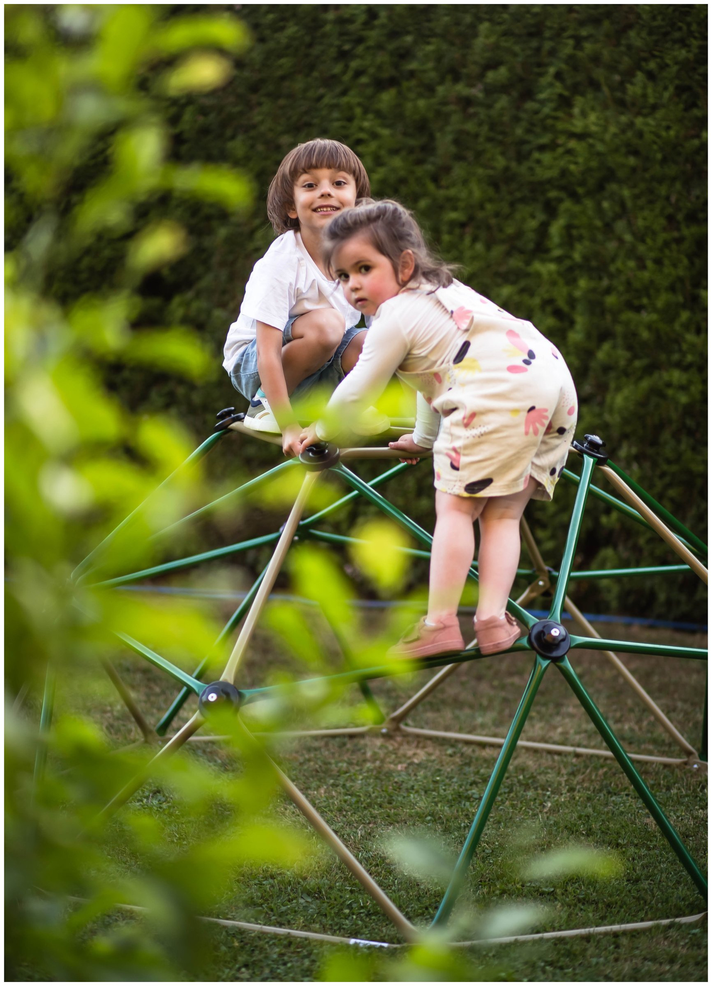 HyperMotion Dôme d'escalade XL pour enfants, géodome, aire de jeux, diamètre : 1,8 m