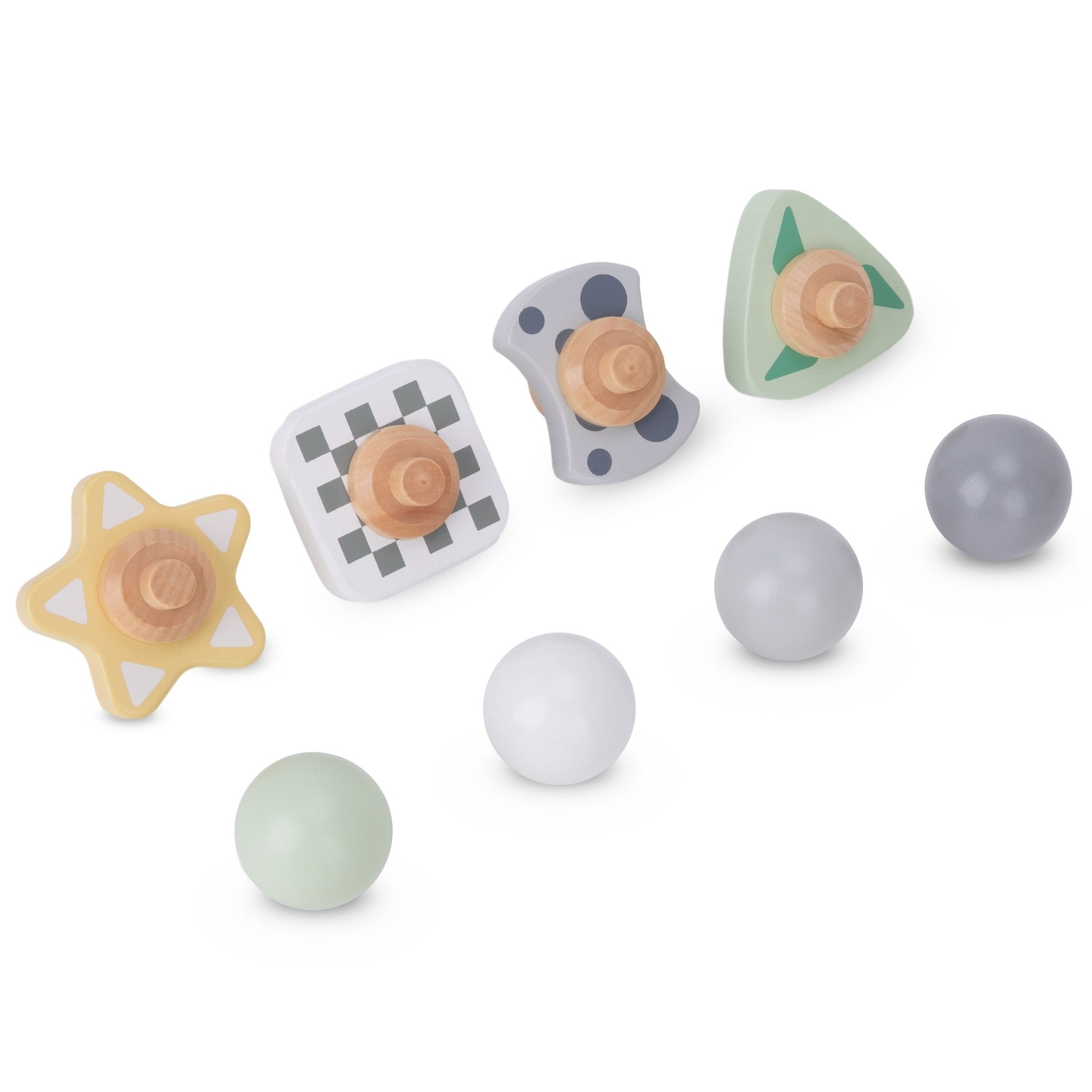 Grand cul-de-sac en bois - toboggan avec éléments tournants