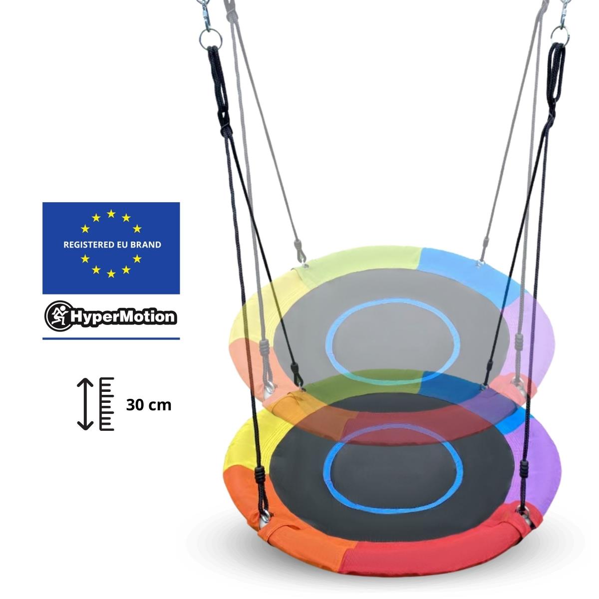 Aire de jeux de jardin XL pour enfants avec balançoire nid de cigogne, échelle et filet d'escalade