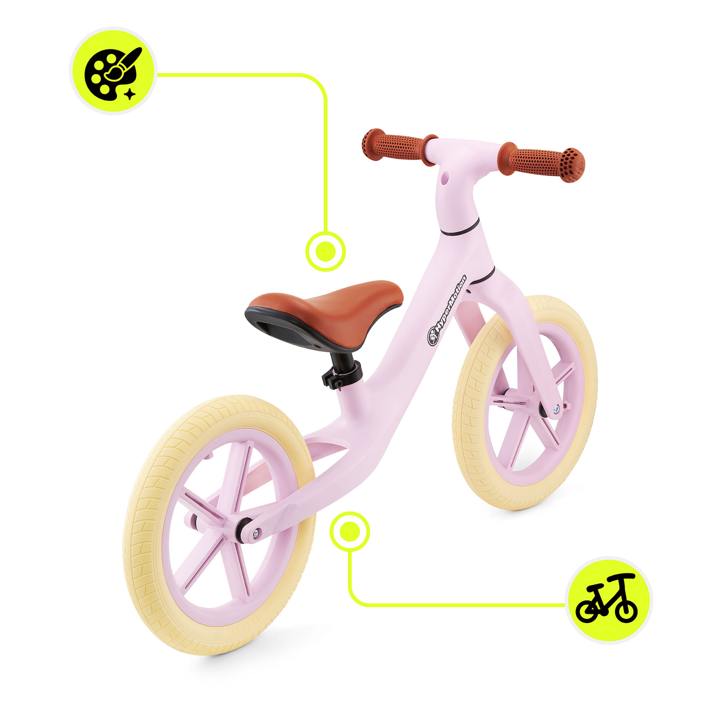 Vélo de cross pour enfants HyperMotion Marcelo - rose