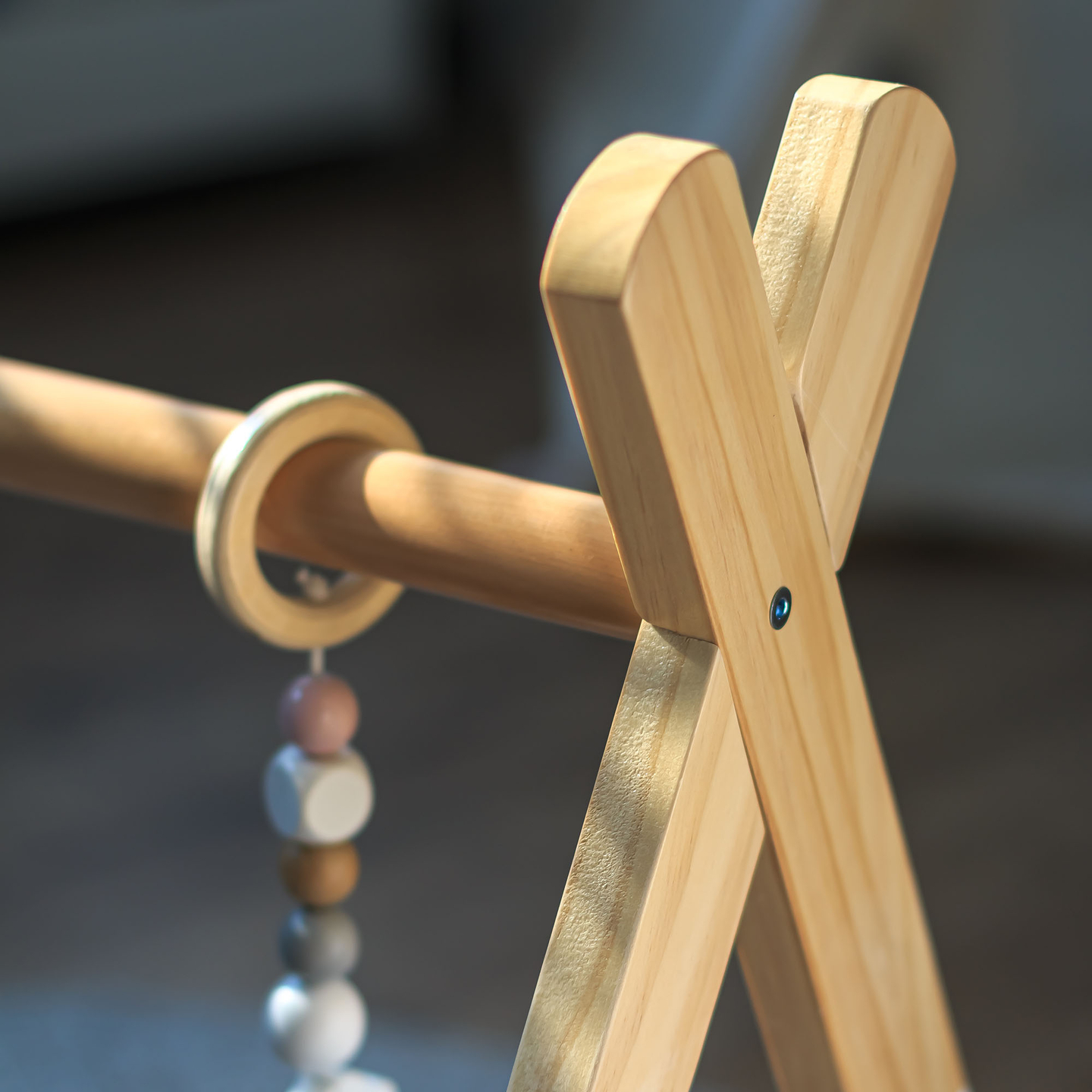 Support éducatif en bois Baby Gym - couleur blanche