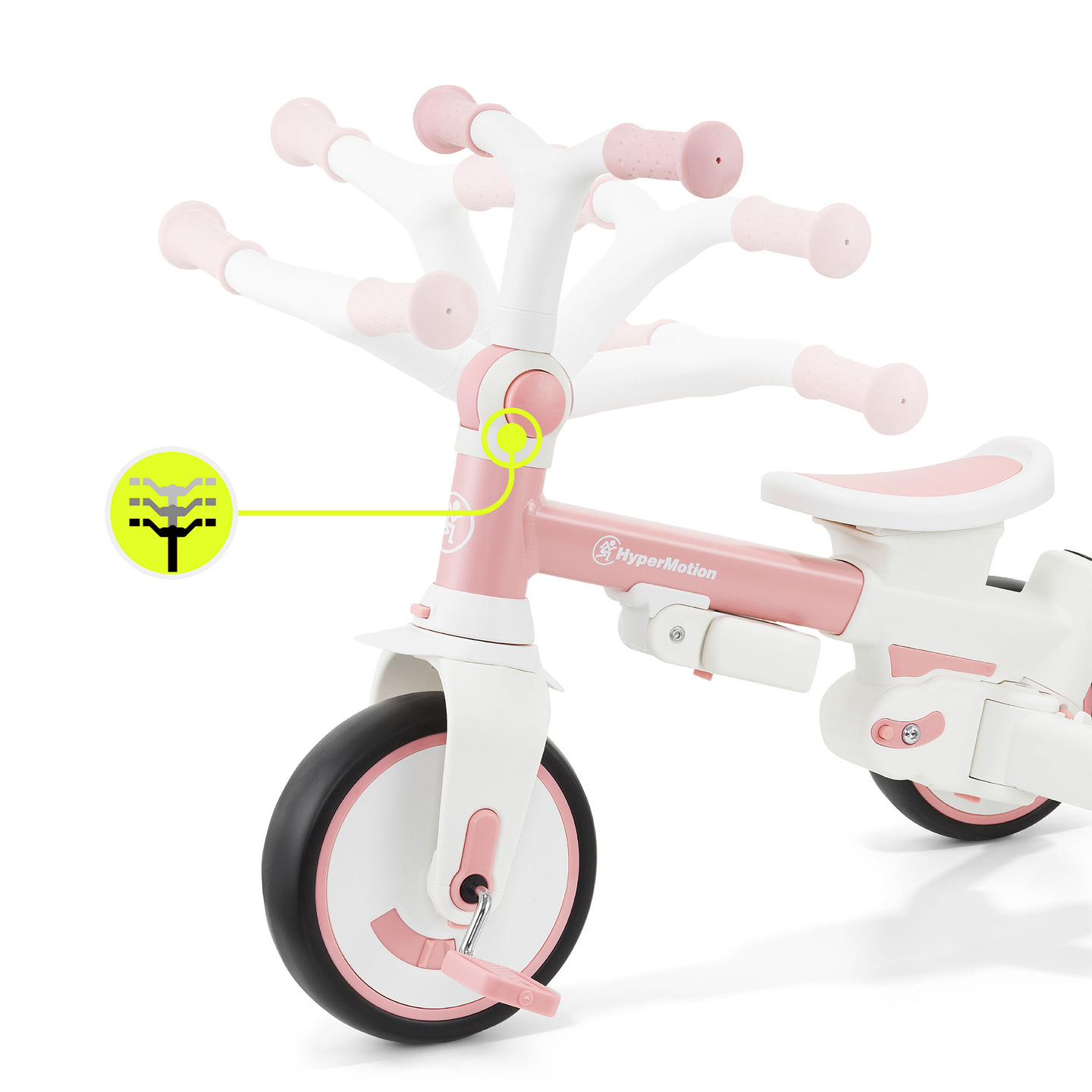 Tricycle multifonctionnel 8 en 1 TOBI FOREST - rose