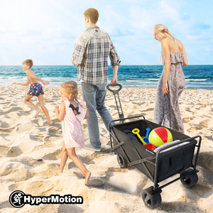 Fauteuil roulant de plage pliant HyperMotion - noir, 120 kg