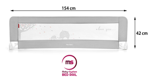 Barrière de sécurité pour lit - Barrière de lit - Gris