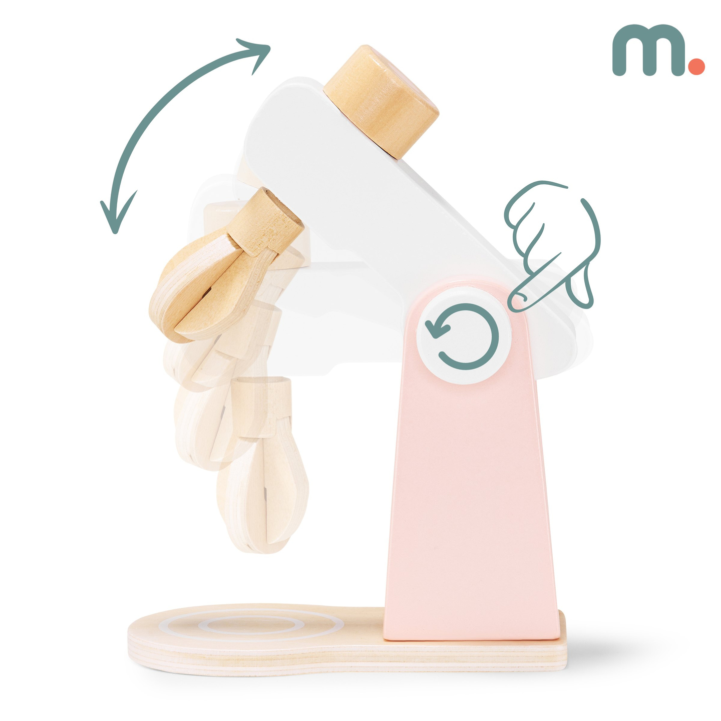 Pétrin en bois avec accessoires, pour enfants