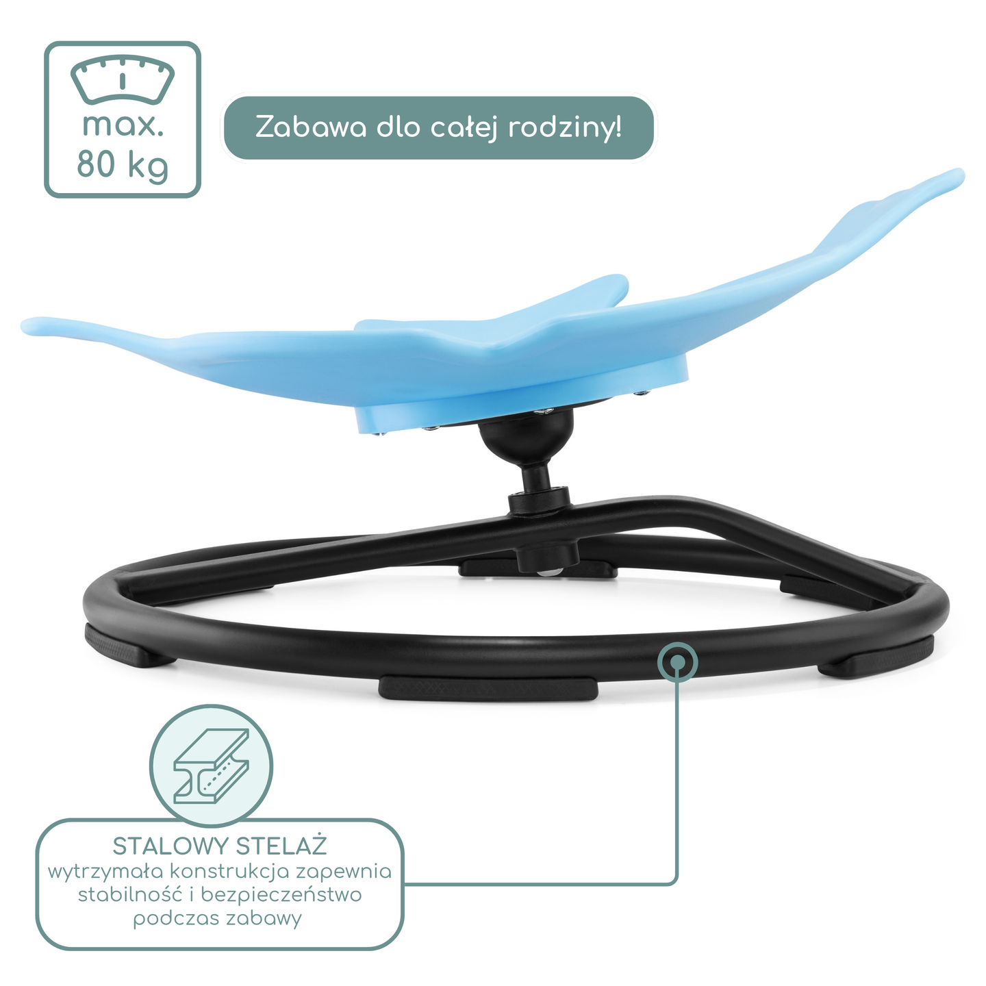 Mini carrousel pour enfants Poisson - bleu