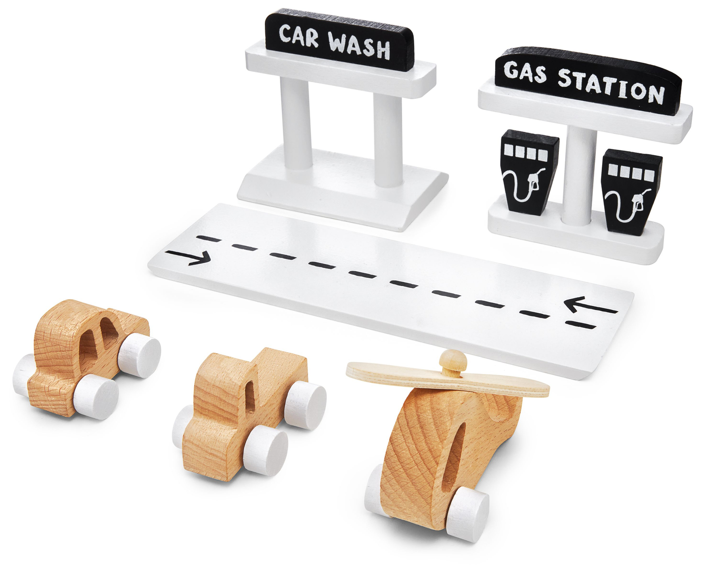 Garage en bois - parking à étages - voitures, ascenseur, hélicoptère