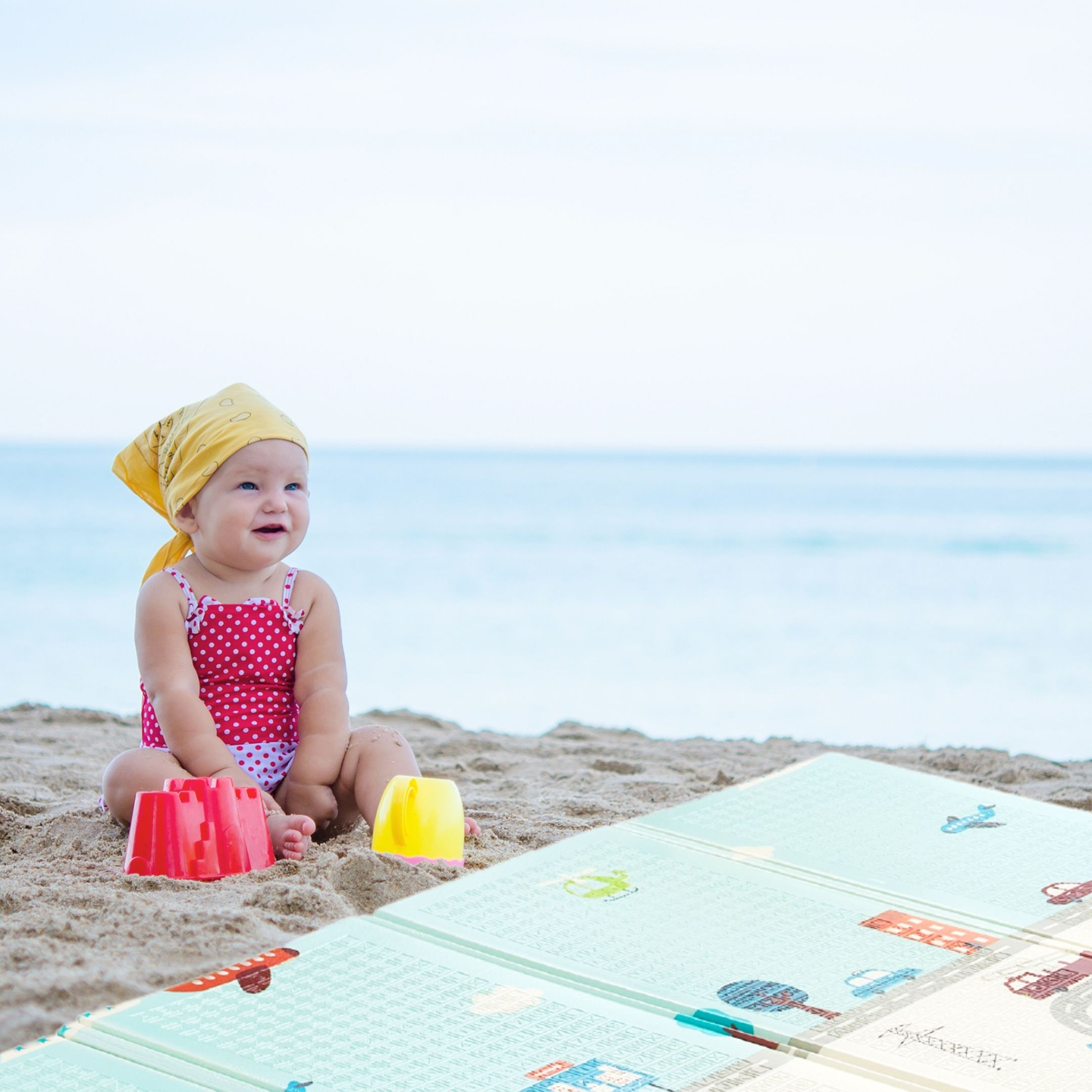 Tapis mousse double face XXL - pliable 1 CM (montagne et route)