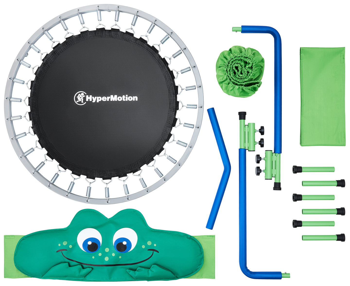 Grenouille - mini trampoline pour enfants - avec poignée - 50kg max - 91cm - pour la maison et le jardin