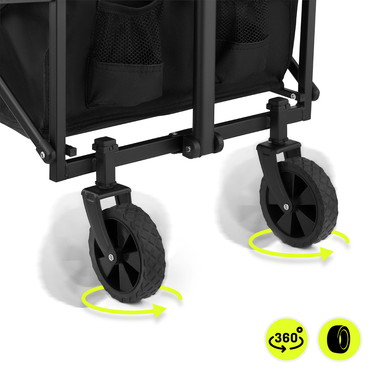 Fauteuil roulant de plage pliant HyperMotion - noir, 80 kg