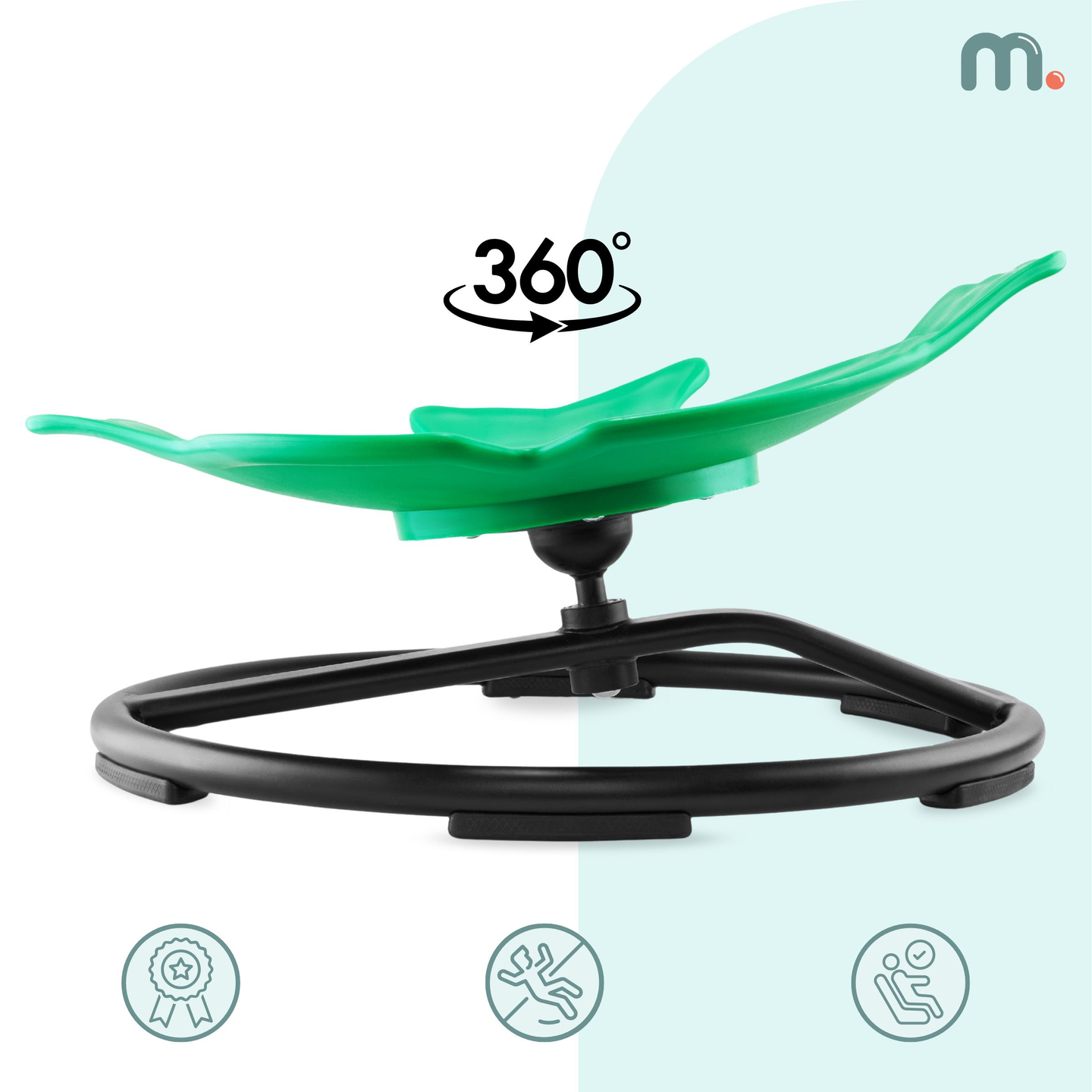 Mini carrousel pour enfants Poisson - couleur vert