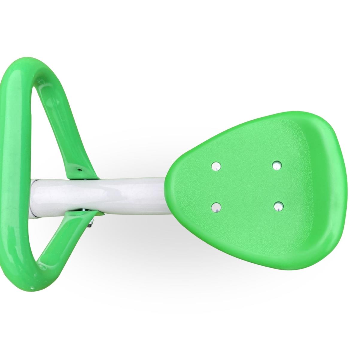 Balançoire de jardin 2 en 1, poutre d'équilibre pour 2 personnes avec fonction carrousel à 360 degrés