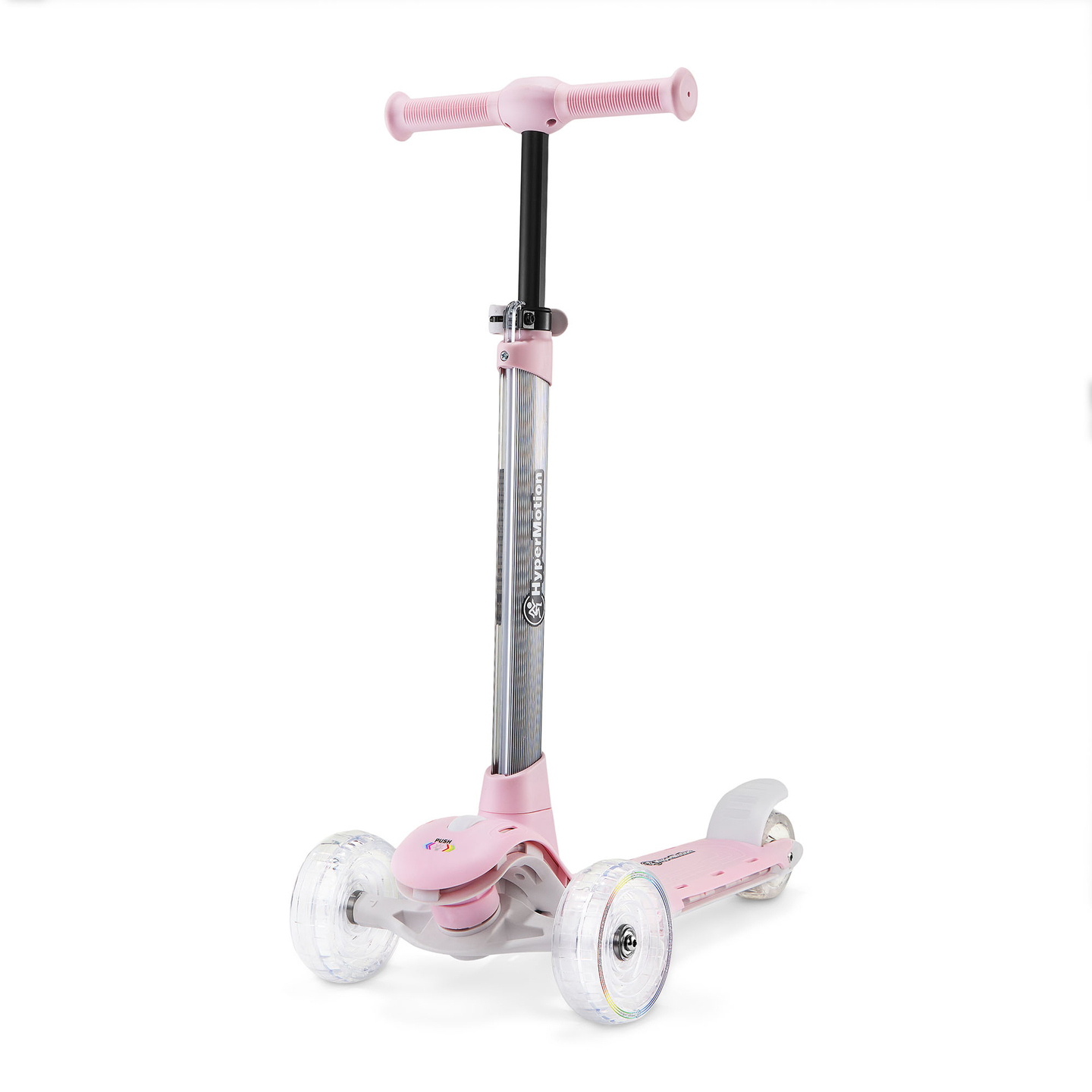 Trottinette d'équilibre HyperMotion BECKY - Éclairage LED RGB, rose