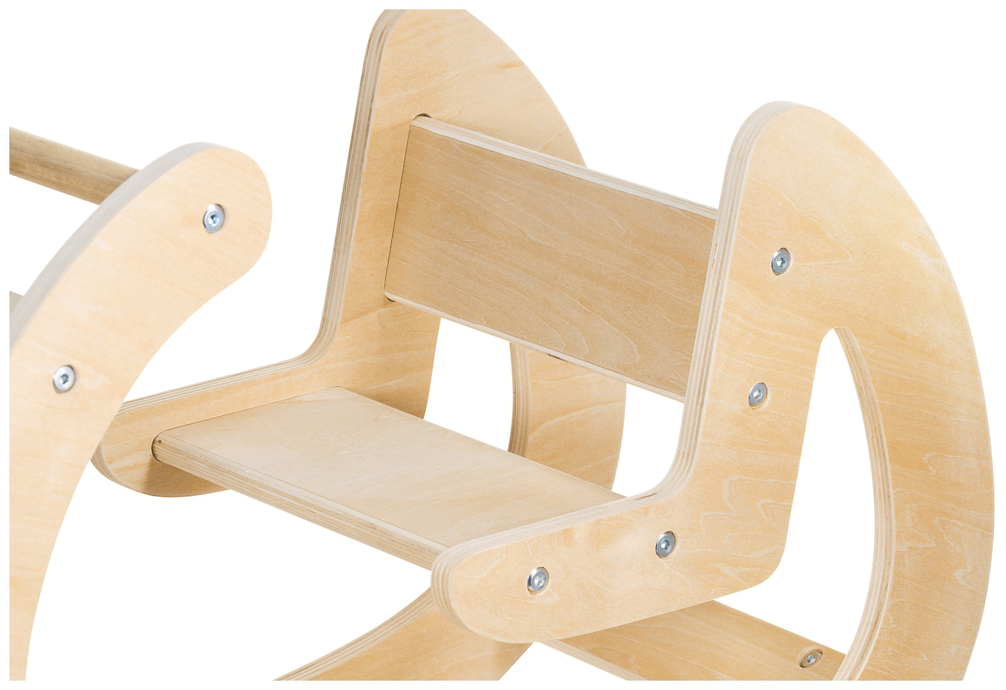 Rocker Montessori pour aire de jeux en bois - bois naturel - à partir de 12 mois.