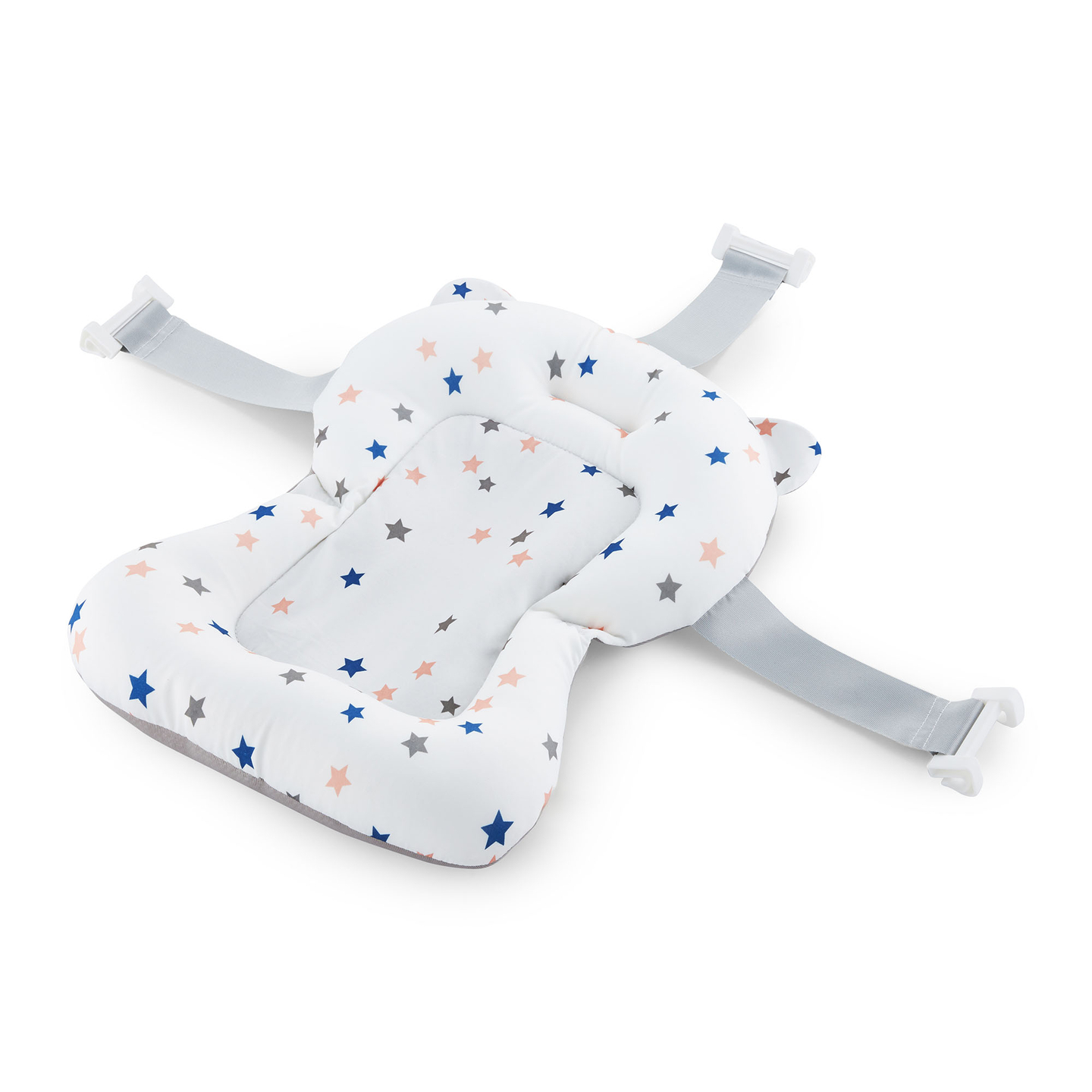 Baignoire pliante pour bébé avec thermomètre, insert et support - couleur rose sale