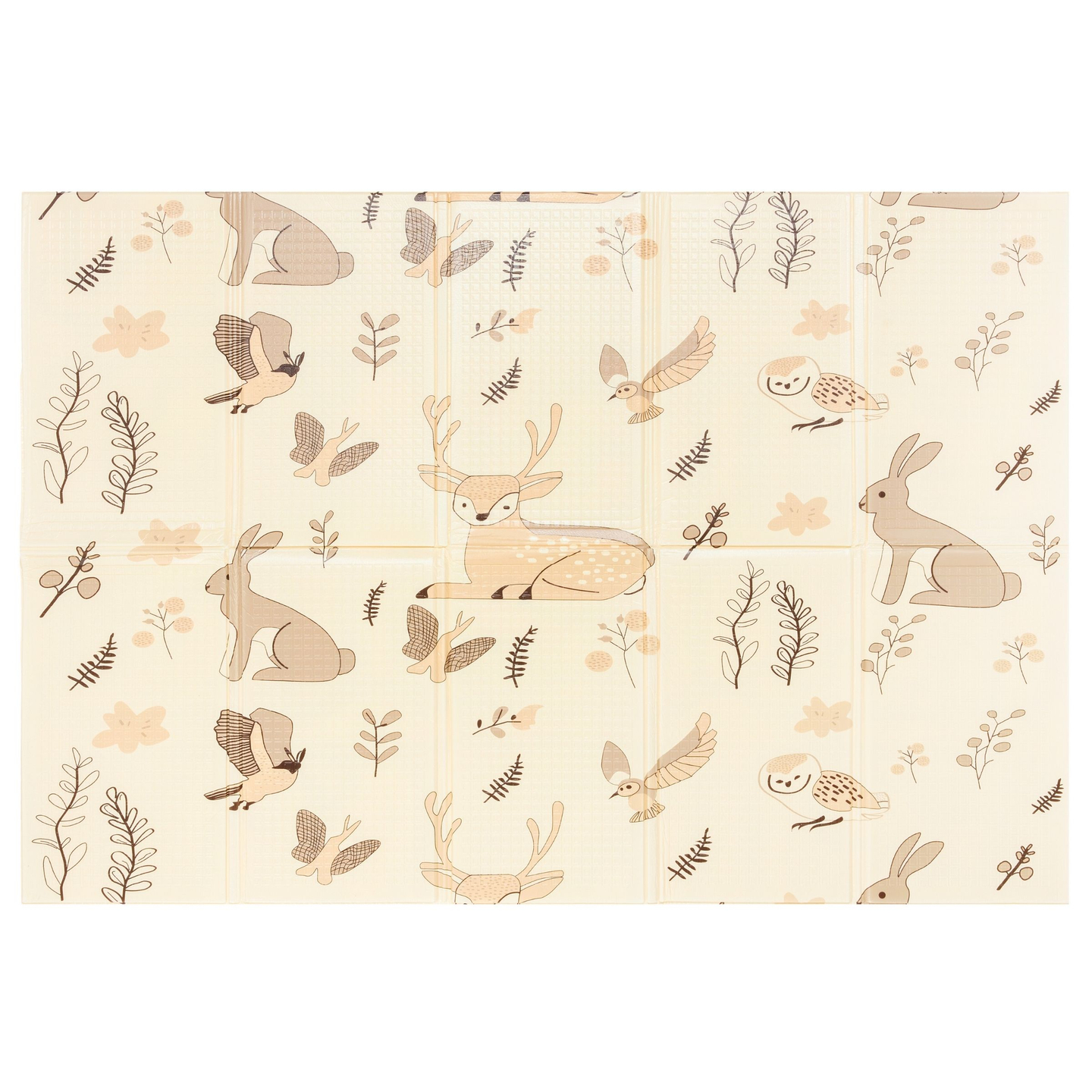 Tapis en mousse pliable double face 180 x 120 x 1 cm - Forêt Magique/Rues d'Automne - bohème