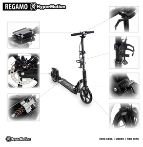 Scooter pour adultes HyperMotion REGAMO - noir