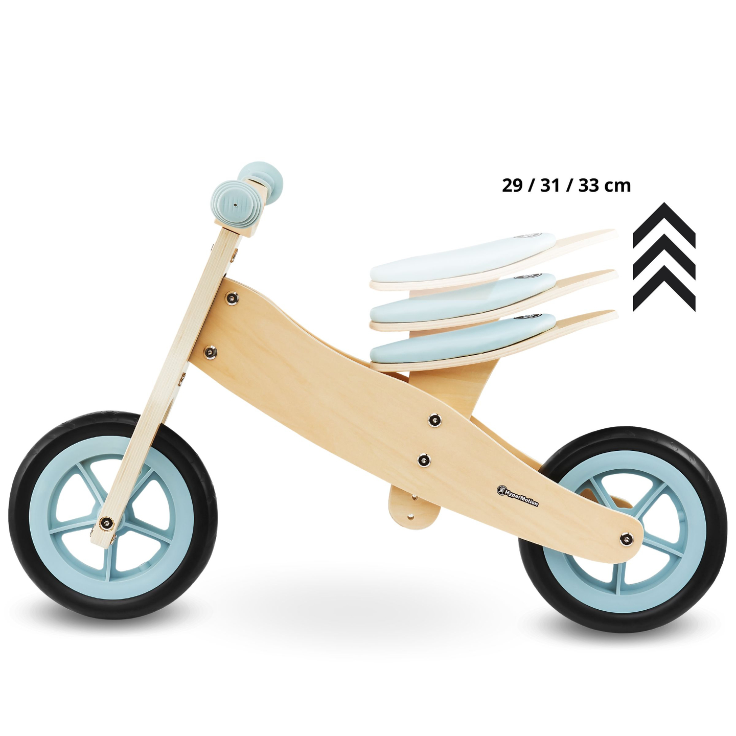 Tricycle et draisienne en bois 2en1 - HyperMotion PERCY - bleu