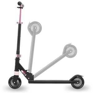 Scooter à deux roues avec amortisseur WALLY 4-9 ans à partir de HyperMotion noir-rose