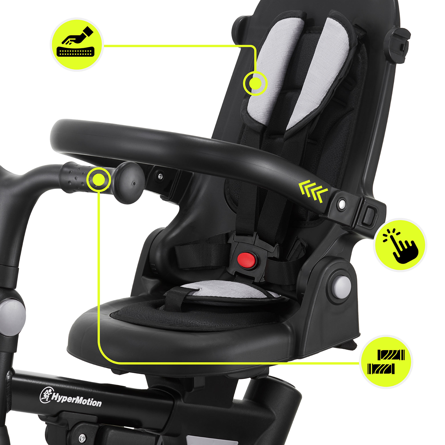 Tricycle multifonctionnel 8 en 1 TOBI FOREST - gris