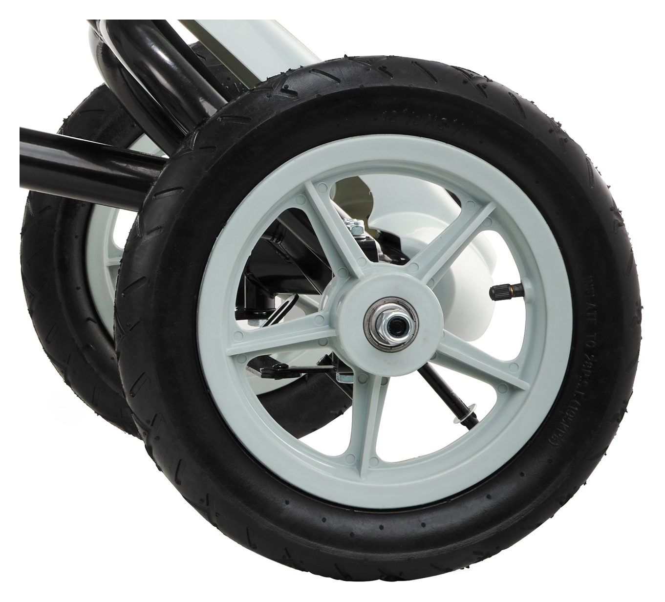 Kart à pédales EVOQUE pour enfants de 5 à 8 ans - gris