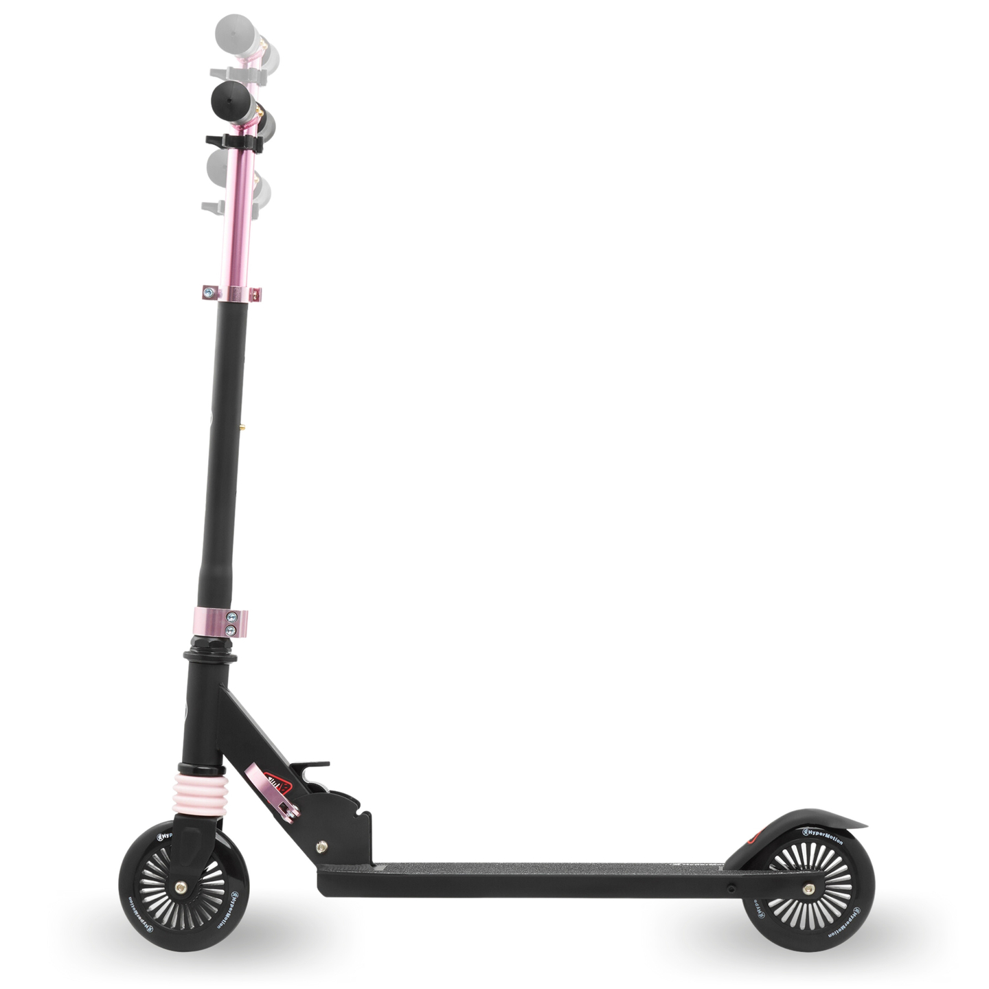 Scooter à deux roues avec amortisseur WALLY 4-9 ans à partir de HyperMotion noir-rose