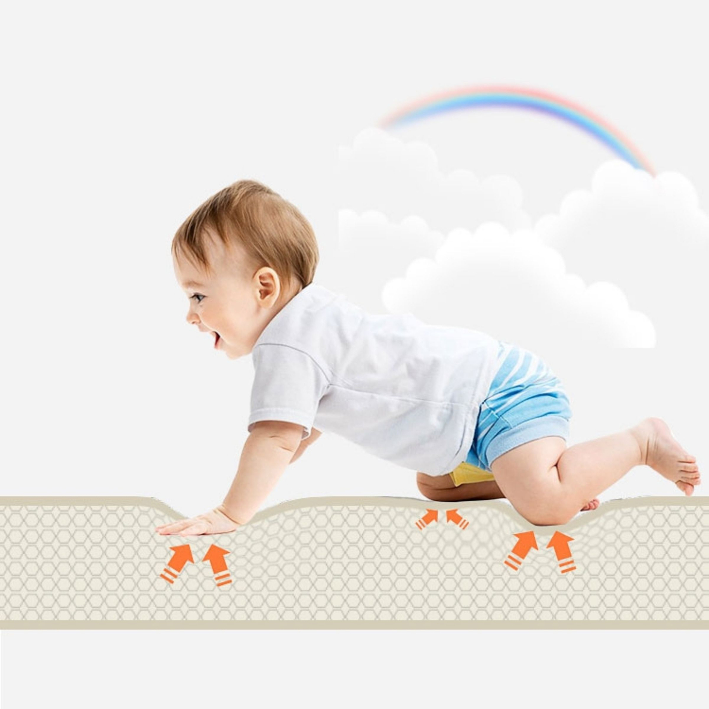 Tapis puzzle éducatif en mousse 90 x 90 x 1cm - mousse EVA - design : instruments