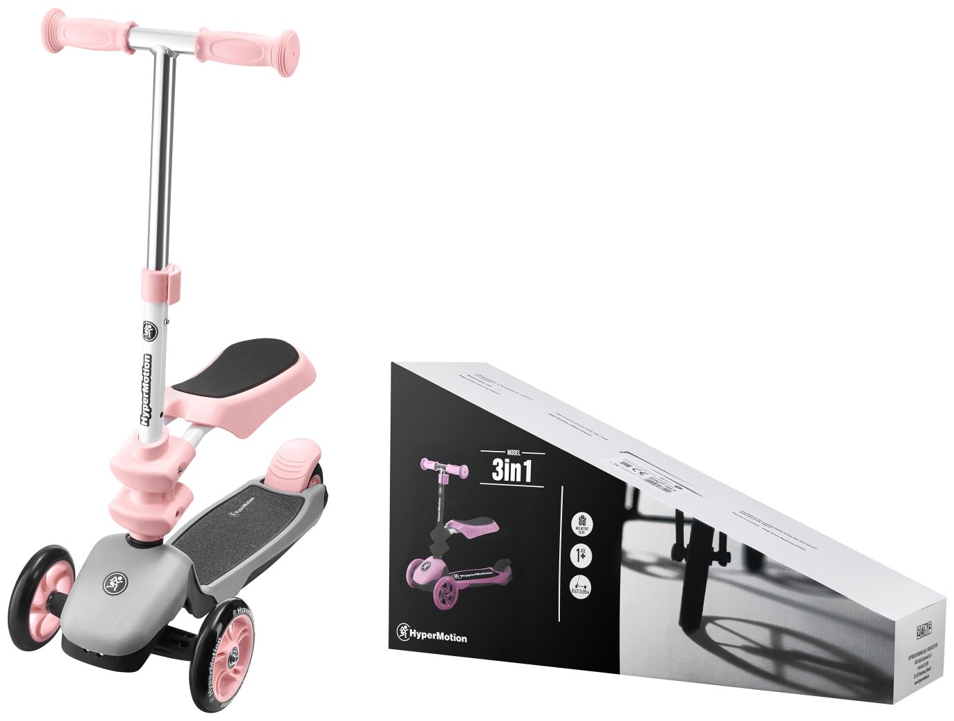 Tricycle d'équilibre HyperMotion 3in1 - rose