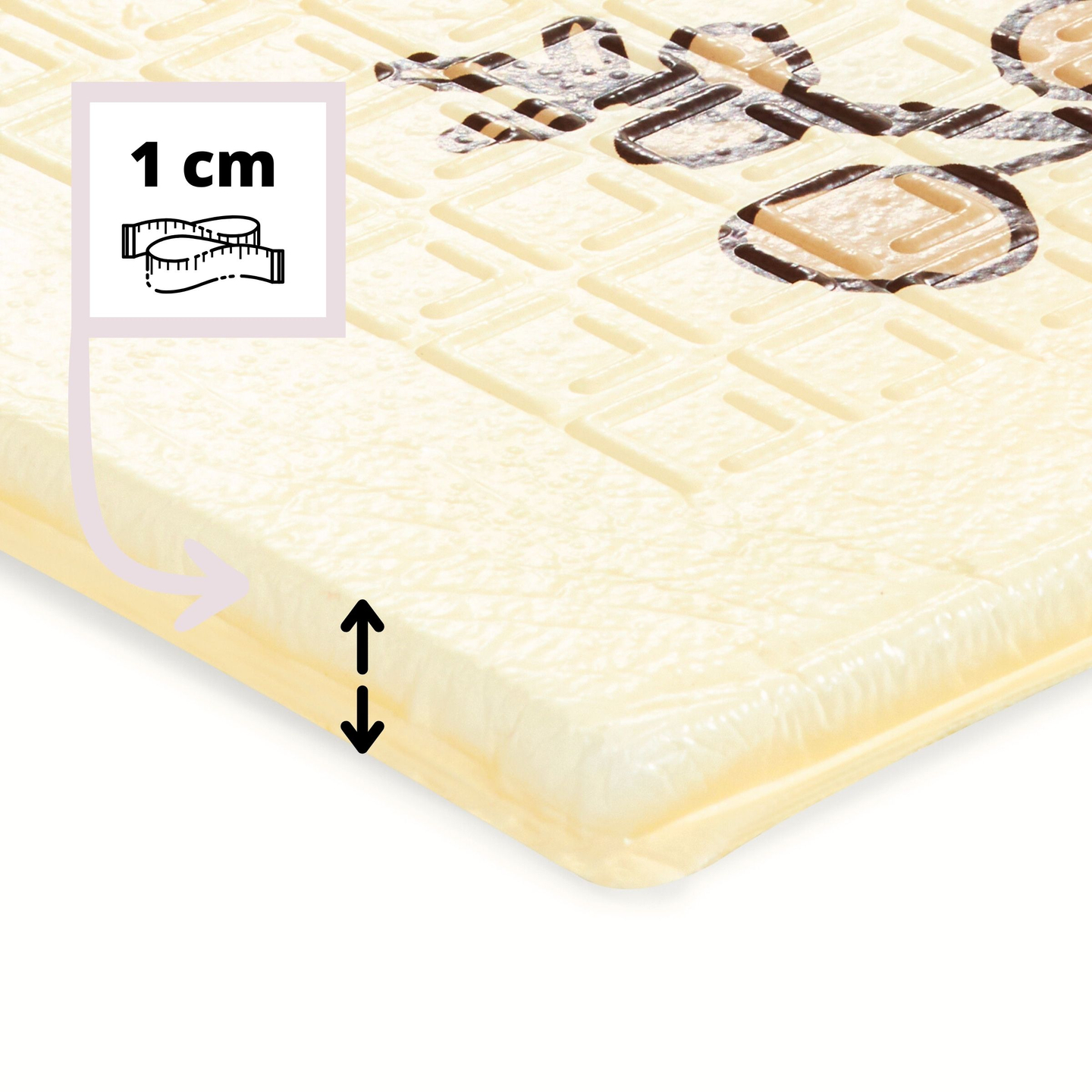 Tapis en mousse pliable double face 180 x 120 x 1 cm - Forêt Magique/Rues d'Automne - bohème