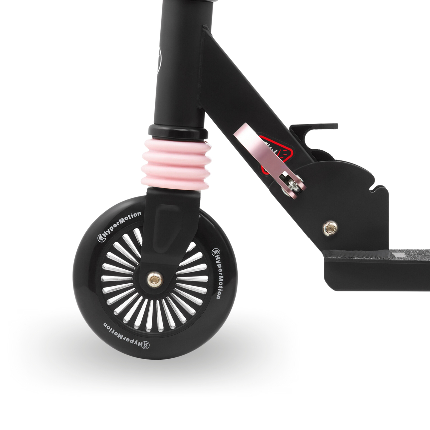 Scooter à deux roues avec amortisseur WALLY 4-9 ans à partir de HyperMotion noir-rose