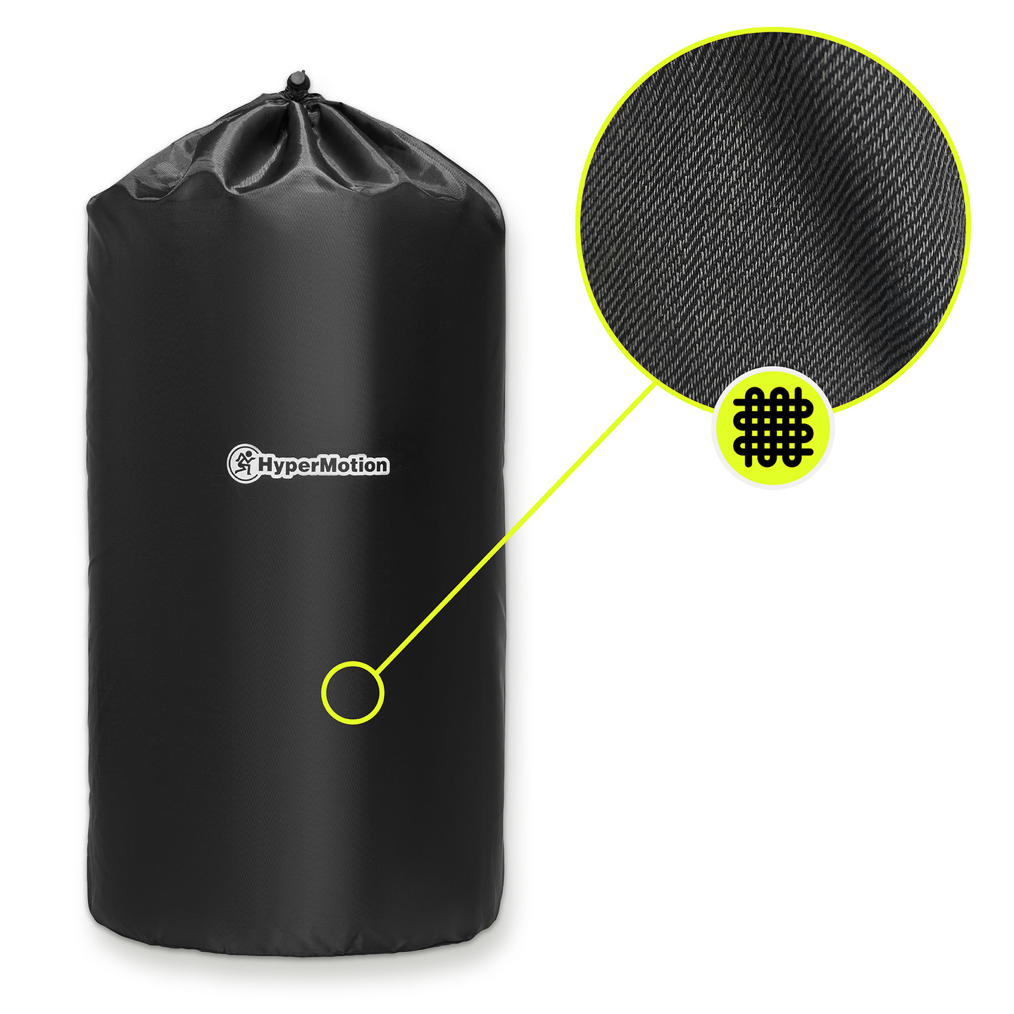 Tapis d'acupression avec coussin et housse - 72 cm HyperMotion gris-menthe