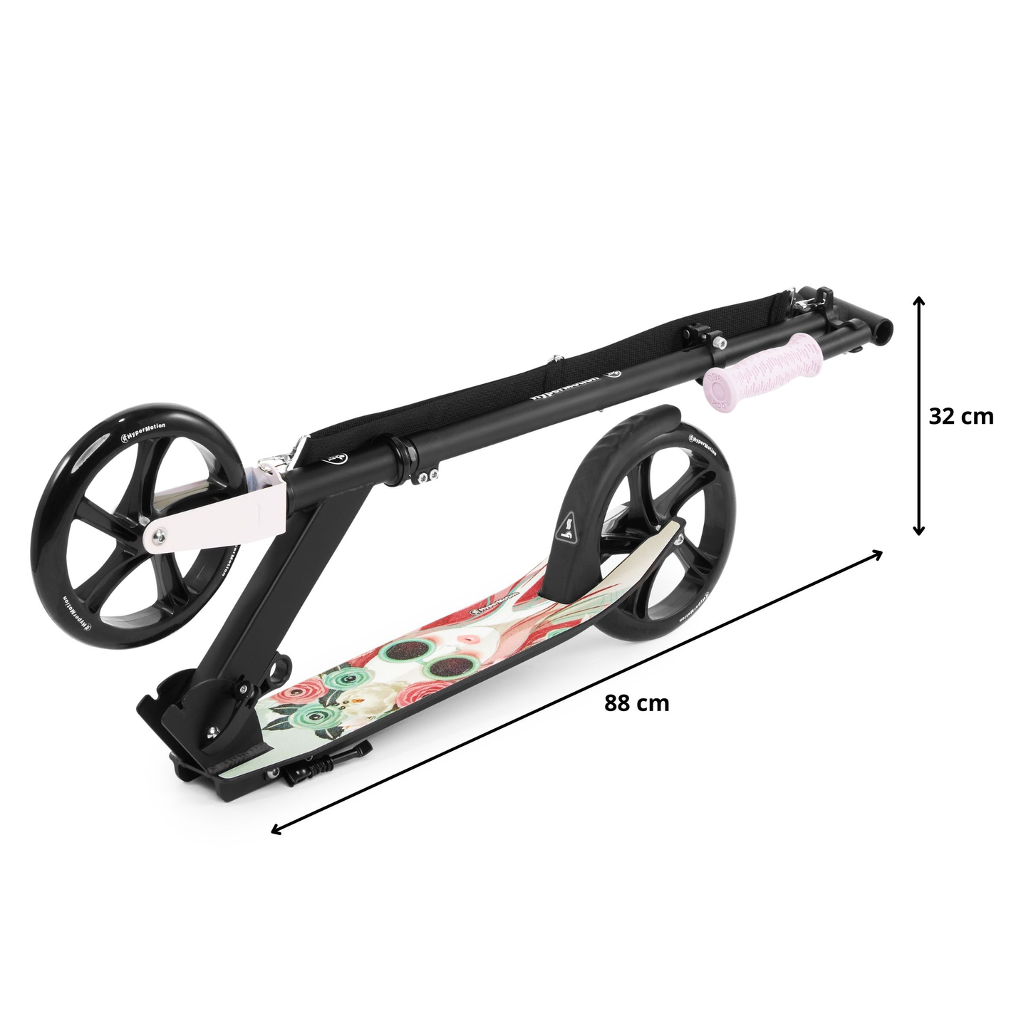 Scooter urbain à deux roues VIBE Rose HyperMotion - 100 kg