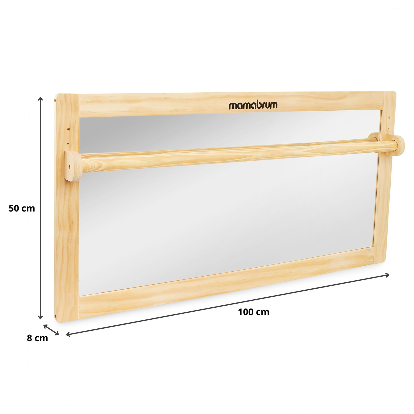 Miroir pour bébé avec poignée réglable - Montessori