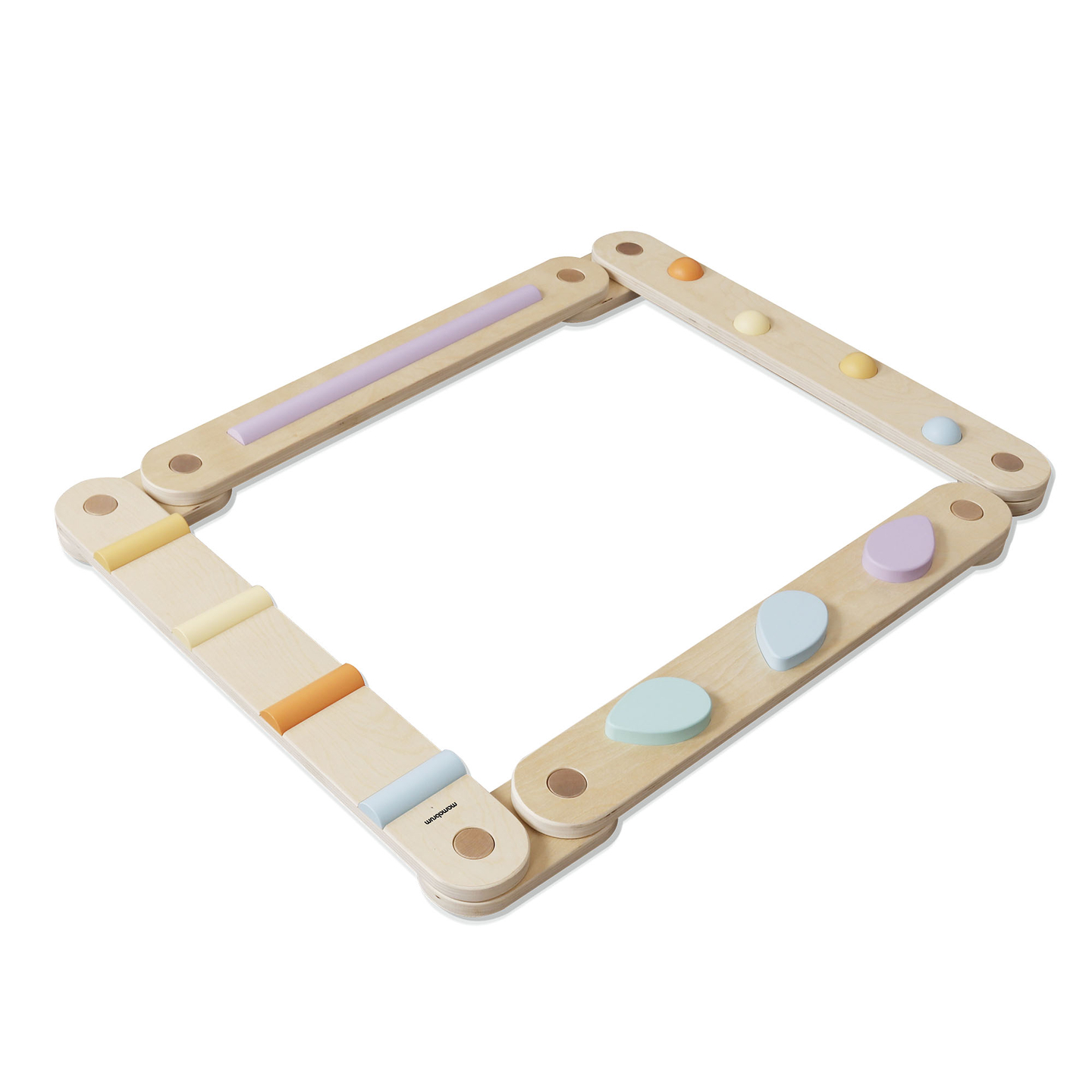 Grand parcours sensoriel en bois - piste d'équilibre - 9 éléments