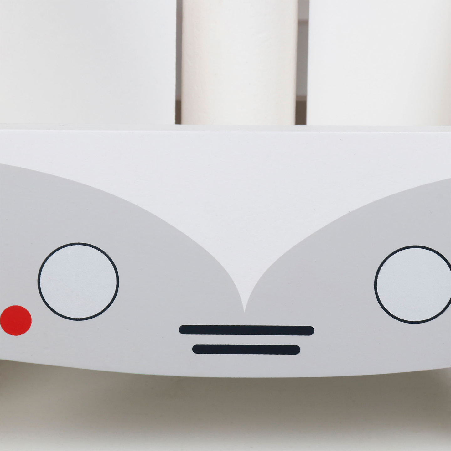 Bus en bois à pédales pour enfants - Bus avec compartiments de rangement et espace pour les peluches