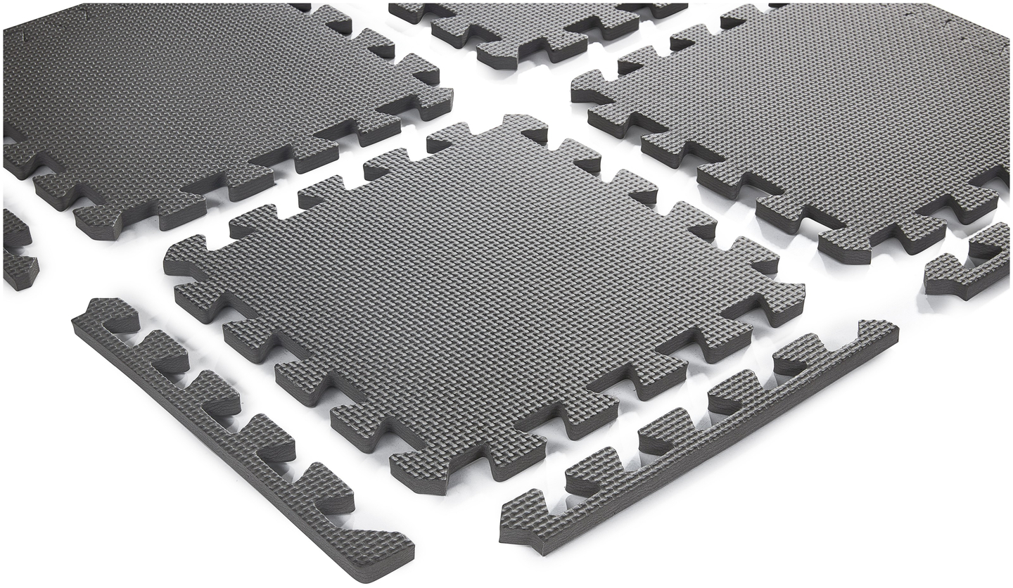 Puzzle en mousse 12pcs. - tapis de mousse éducatif 120 x 90 x 1.2cm avec bordure - menthe