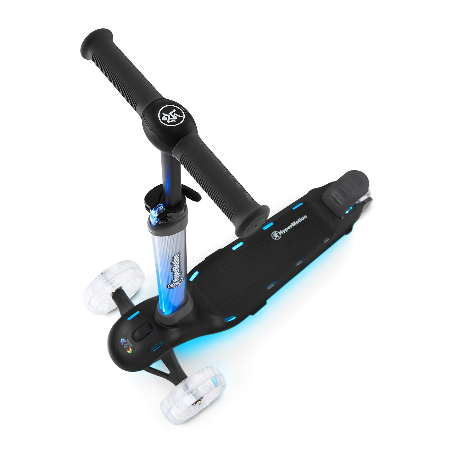 Trottinette d'équilibre HyperMotion BECKY - Éclairage LED RGB, noire
