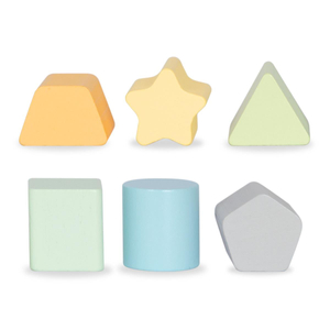 Déambulateur 2-en-1 en bois avec fonction cube éducatif, rose