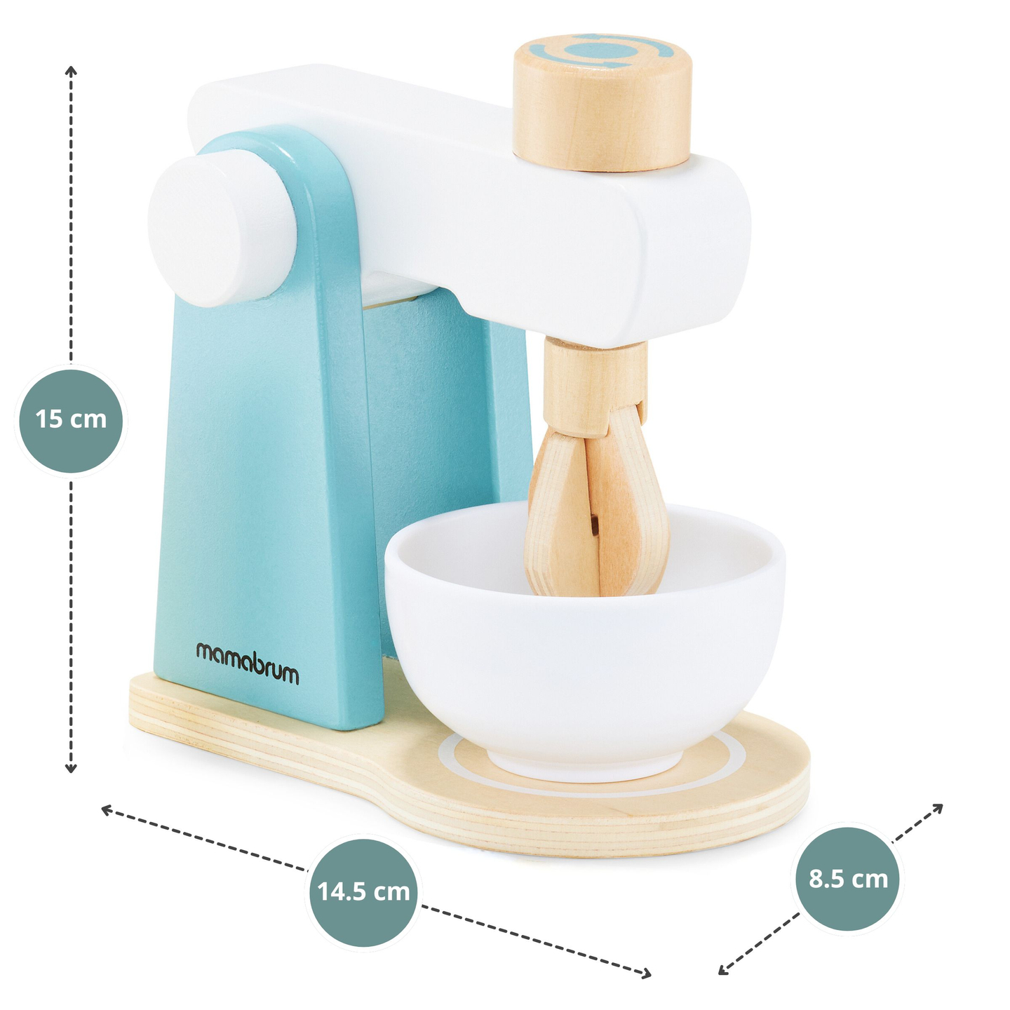 Mélangeur en bois avec accessoires